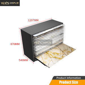 نظام رفوف عرض معدنية حديثة قابلة للتخصيص، قائمة بذاتها، صديقة للبيئة، خفيفة الوزن لعرض البلاط والعطور - Product Image 5