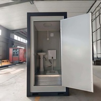 Remorque Sanitaire Portable Préfabriquée Durable et Écologique pour Hôpitaux et Appartements – Salle de Bain Publique Mobile Extérieure avec Douche et WC
