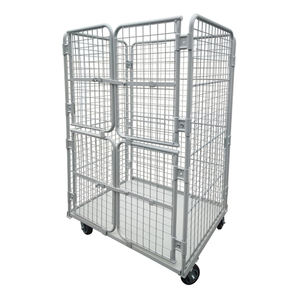 Magazijn Opvouwbare Logistieke Omzet Vracht Bewegende 4 Deurs Metalen Roll Container <span class=keywords><strong>Trolley</strong></span> - Product Image 1