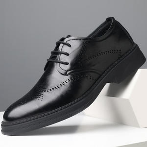 รองเท้าหนังผู้ชายทรงทางการแบบสวมสบาย  ลายสลัก  หัวแหลม  พร้อมเชือกผูก  สำหรับธุรกิจและลำลอง - Product Image 5