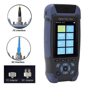 Portable 9 in 1 Fiber Optical Power Meter With 10mW 10KM Visual Fault Locator Fiber Optic Cable Tester