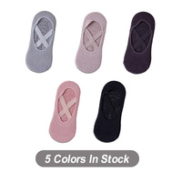Chaussettes de yoga, pilates et ballet professionnelles à double vulcanisation en silicone haute adhérence pour studio de danse et barre - Prix de gros