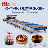 Ligne de production de beignets entièrement automatique HG, équipement industriel, SUS304, certifié CE, ligne de transformation de beignets