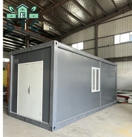 Maison Modulaire Préfabriquée Détachable de 20 Pieds, Cabine en Acier Portable, Bureau de Jardin, Chambre d'Invité, Bâtiment Résidentiel en Kit