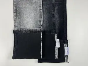 New Style High Quality Stock Black Color Cotton 7.0 Oz Heavy Denim Fabric For Jeans