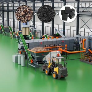 Biomass Sawdust Charcoal Production Line Continuous Carbonization Furnace Motor 300-3000kg Capacity for <b>BBQ</b>/Shisha Charcoal - Product Image 3