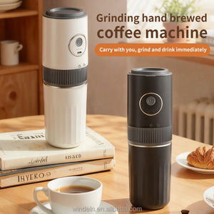 เครื่องบดกาแฟพกพาแบบ 2-in-1 ยอดนิยม และเครื่องชงกาแฟแบบประหยัดพลังงานพร้อมระบบน้ำร้อน ความจุ 320 มล. สำหรับใช้ในบ้าน - Product Image 2
