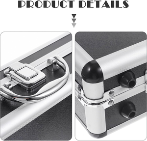 Chuyên nghiệp nhôm công cụ Trường hợp với bọt, thực tế cứng nhôm Mang trường hợp, phổ đa chức năng Công cụ cầm tay trường hợp - Product Image 4