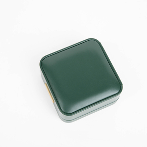 Zebopak Jewelry Collection Set Manufacturer Sage Forest Green PU Leather <b>Ring</b> Earring Necklace Display Box - Product Image 4