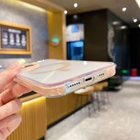 Étui de téléphone magnétique style Ins, peint par pulvérisation, pour 15 Pro, cadre couleur bonbon, étui de protection magnétique trois-en-un