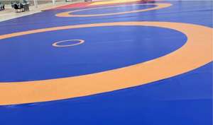 Alfombrillas DE LUCHA <span class=keywords><strong>UWW</strong></span> personalizadas de fábrica, cubierta de PVC, alfombrillas de lucha estándar de espuma XPe - Product Image 3