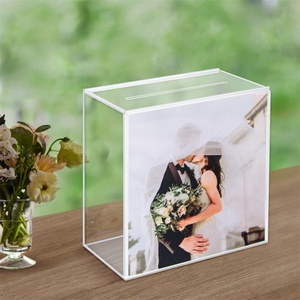 YAGELI Wholesale Cosmetic Acrylic Clear <b>Display</b> <b>Case</b> for Invitation Cards with Silk-Screen Printing Customized Logo MOQ 100Pcs - Product Image 6