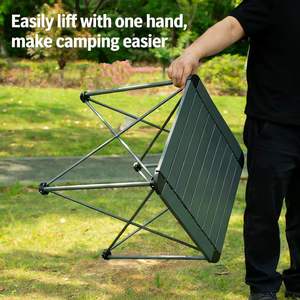 Table pliante idéale pour les voyages - Facile à transporter, montage rapide et capacité de charge de 30 kg, parfaite pour le <span class=keywords><strong>camping</strong></span>, la randonnée et les journées à la plage - Product Image 6