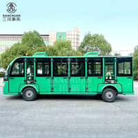 Bus et voiture de tourisme électriques à batterie Navette fermée 14 places pour hôpital/zoo/mini bus de nuit