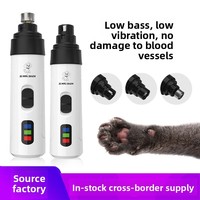 Elektrischer Wiederaufladbarer Krallenschleifer aus ABS-Material mit LED und Geräuscharmem Betrieb für Hunde und Katzen - Grenzüberschreitende Lieferungen