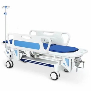 รถเข็นยาสลบทางการแพทย์ Huaqiang รุ่น A6000 ทำจาก ABS และสแตนเลส พร้อมราวกั้น - Product Image 1