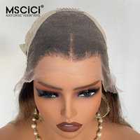 Peluca de Cabello Humano Virgen Malayo con Encaje Frontal Invisible HD 13x6, Ondulado, con Reflejos, Marca Privada de Fábrica, 100% Cabello Humano