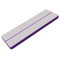 Piste d'air gonflable de 3m, 4m, 5m, 6m, 8m, 9m, arc-en-ciel chaud P1 P2, tapis de gymnastique, sol d'air, Logo personnalisé d'usine