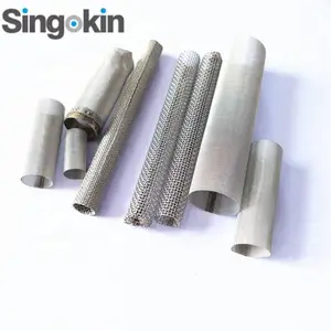 Professional Customized 50 100 150 200 300 Micron Stainless Steel Woven Wire Mesh Filter Tube