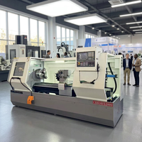Torno CNC de bancada plana de gran diámetro y alta resistencia CK6163 1000-2000mm con sistema de control GSK para torneado de metal de alta precisión