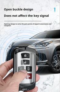 Étui pour clé de voiture en métal et cuir, Toyota importé, étui pour clé Sienna 2012-2020, étui de protection Sienna - Product Image 6