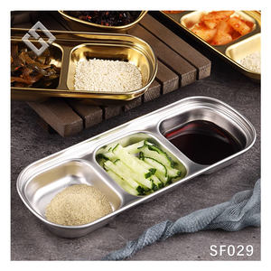 Plato de encurtidos para barbacoa coreana, plato de acero inoxidable 304, Kimchi, olla caliente, cuenco de inmersión, plato de CENA DE Metal, bandeja para fiesta en casa, uso en Camping - Product Image 6