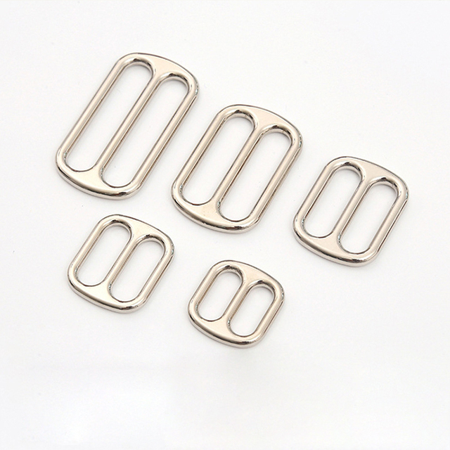 Various Shape Zinc Alloy Adjustable Slide Buckles for Handbag Accessories with Metal Components