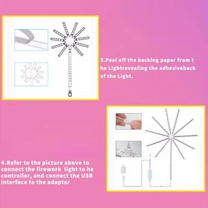 Tira de Luces LED RGB Inteligente con Control Remoto, Luces Decorativas de Interior con Efecto de Fuegos Artificiales - Product Image 5