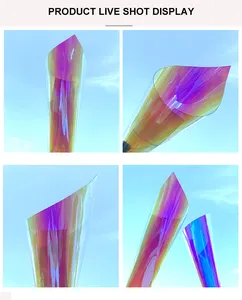 Película impermeable colorida de Pvc, película de plástico suave en rollo, transparente