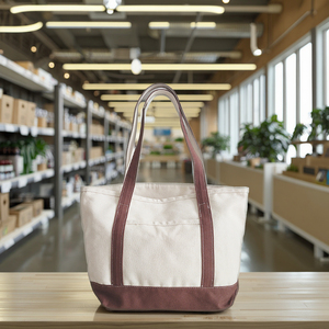 Sacs fourre-tout personnalisés en gros pour femmes, sacs de courses réutilisables avec logo, sacs fourre-tout en toile de coton sérigraphiés pour le quotidien - Product Image 6