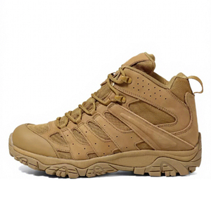 TSB2 Black High Top Mesh <b>Hiking</b> <b>Boots</b> Breathable Outdoor All Seasons Men's Lace Up Tactical Shoes - Product Image 2