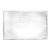 Grille de barbecue en fil d'acier inoxydable 304 HELLORIVER, maille de refroidissement et de cuisson à la vapeur, taille 600x400, coins arrondis, gris argenté électrolytique