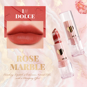 Nouveau Rouge à Lèvres Liquide Mat Effet Marbre Crème Imperméable 4 Couleurs Fini Velours Hydratant Application Facile Style Luxe Tendance - Product Image 3