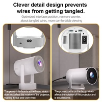 Nouveauté : projecteur portable LCD Android 14 Smart Cinema Theater Movie, compatible avec les films en 1080p natif et la 4K, avec fonction de mise en miroir d'écran