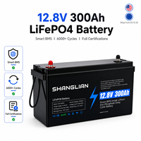 Batterie LiFePO4 12,8 V 100 Ah 300 Ah en stock UE pour moteur de pêche à la traîne, bateau, camping-car, kit panneau solaire, camping, extérieur, générateur portable