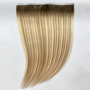 Extensions de cheveux invisibles à bandes adhésives Haiyi 2026, 100 % cheveux humains Remy, origine Shandong, non traités, doux, lisses, double trame aux pointes - Product Image 3