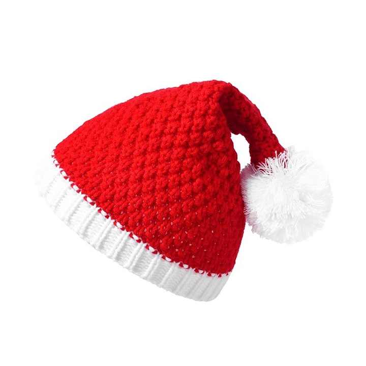 Christmas Elf Knitted Hat Xmas Elf Beanie Kids Santa Hats With Pom Pom And Bells For Christmas Holiday Winter For Children - Product Details