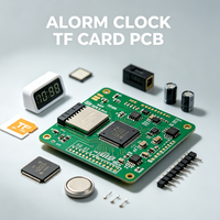 Horloge Réveil Personnalisée avec Carte TF, Circuit Imprimé, Assemblage SMT PCBA pour Horloge Réveil Numérique, Module Lecteur Audio