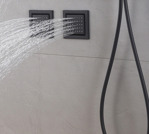 Soffitto luce LED grande soffione <span class=keywords><strong>doccia</strong></span> <span class=keywords><strong>incasso</strong></span> sistema <span class=keywords><strong>termostatico</strong></span> bagno celato <span class=keywords><strong>doccia</strong></span> Set con getti corpo - Product Image 5