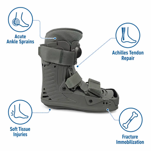 Bota Ortopédica Aircast Resistente con Forro de Terciopelo Transpirable y Plantilla de EVA para Lesiones de Tejidos Blandos, Fractura de Tobillo e Inmovilización - Product Image 4