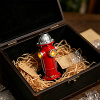 Miniature de poteau d'incendie en résine, figurine décorative avec empreinte de patte, statue décorative pour table, décoration intérieure, souvenir, cadeau