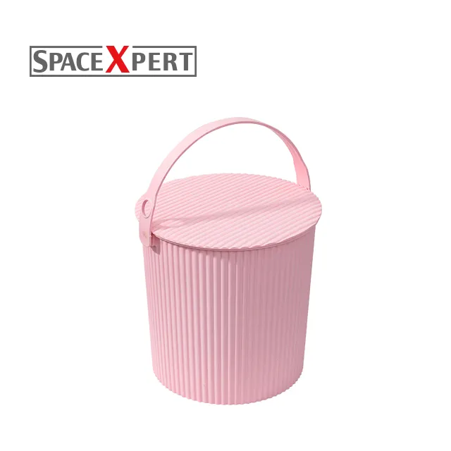 Hot sale Multi-color plastic bucket with handle & lid high-quality plastic barrel bright bucket hand washing bucket