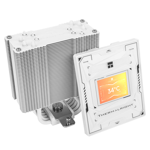 Thermalright TL BA120 VISION WHITE CPU Air Cooler With 2.4 Inch LCD <b>Screen</b> 6 Heat Pipes for LGA1700 and AM5 the Top <b>Cover</b> Integr - Product Image 6