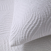 Ensemble de literie 4 pièces en coton pur jacquard, style drap plat, couleur unie simple, luxe léger, personnalisable