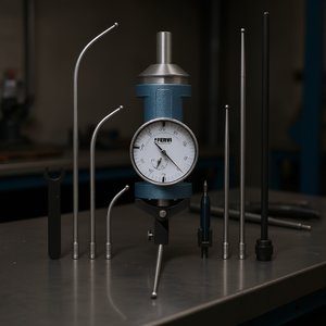 Dispositivo de Centrado Manual de 2 Ejes Fervi con Indicador de Dial de Acero Inoxidable con Precisión de 0.01 mm y Múltiples Sondas para Alineación Precisa - Product Image 3