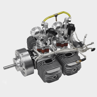 Avion télécommandé à moteur à essence 128CC à quatre cylindres, modèle d'avion RC à grande envergure à aile fixe, ZLD