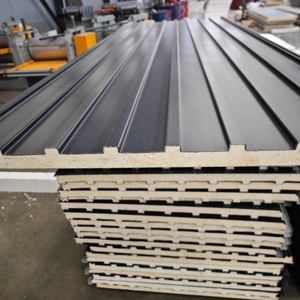 Panel Sándwich Compuesto de Aluminio Ecológico e Ignífugo, Relleno de <span class=keywords><strong>PIR</strong></span>, Tejas para Techos, Paneles de Construcción - Product Image 1