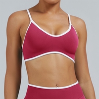 Nouveau soutien-gorge de sport transfrontalier à bretelles, dos élégant, pour fitness, yoga, course à pied, antichoc, ajusté, à porter comme vêtement extérieur