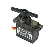 Servomoteur RC pour avion planeur MB0090, 3,4 kg de couple, boîtier en plastique de 12,5 g, engrenage métallique, micro mini servomoteur pour robot jouet DIY