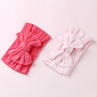 Bandeau pour bébé sans endommager la peau, bandeau large pour fille, vente en gros, bandeau doux en nylon jacquard pour bébé fille, coiffure pour enfants
